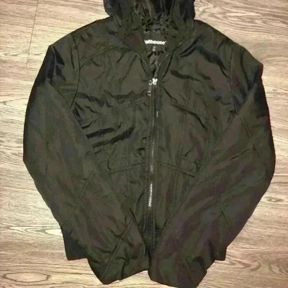 🔥BLACK MID LENGTH HOODIE JACKET - Picture 5 of 6
